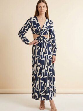 NWTBANANA REPUBLIC TWIST-FRONT MIDI DRESS SIZE 8